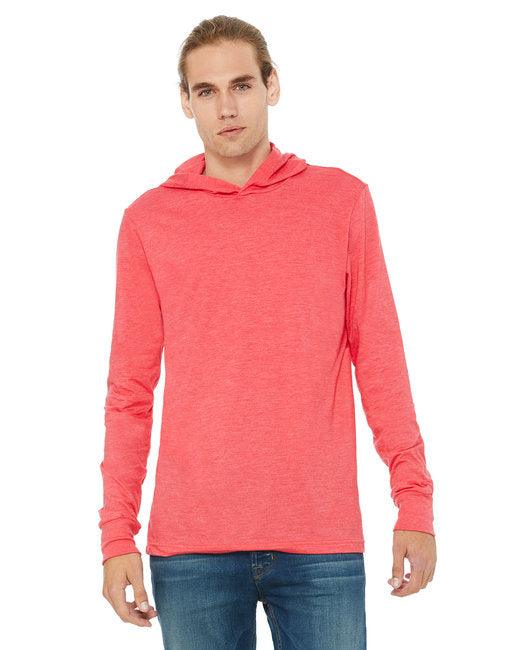 Bella + Canvas Unisex Jersey Long-Sleeve Hoodie 3512 - Dresses Max