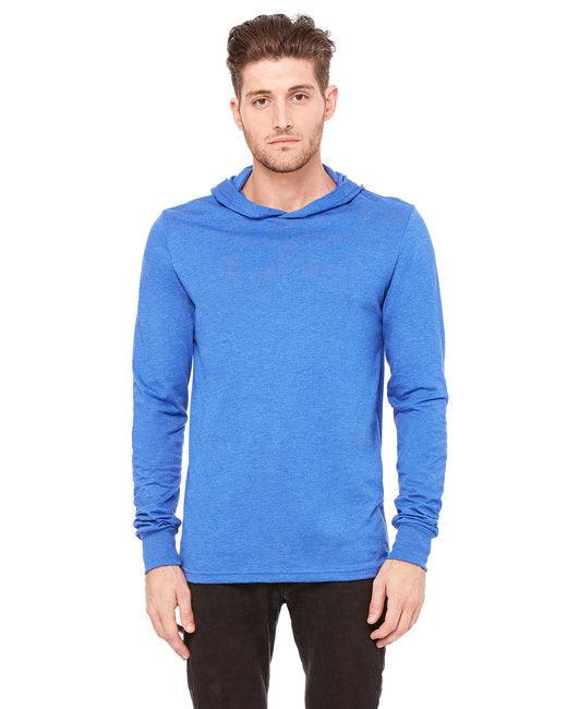 Bella + Canvas Unisex Jersey Long-Sleeve Hoodie 3512 - Dresses Max