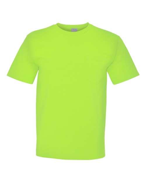 Bayside USA-Made Short T-Shirt With a Pocket 5070 - Dresses Max
