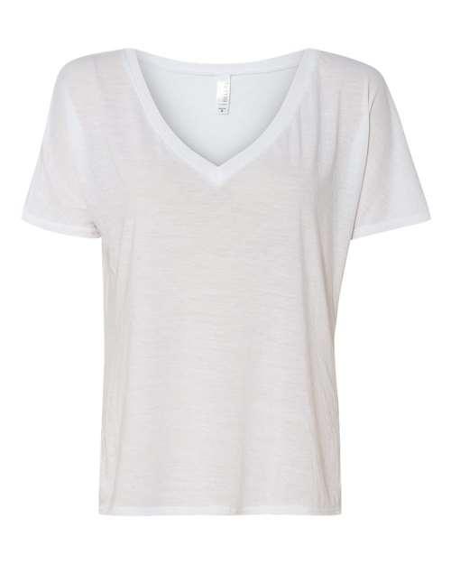 BELLA + CANVAS Women’s Slouchy V-Neck Tee 8815 - Dresses Max