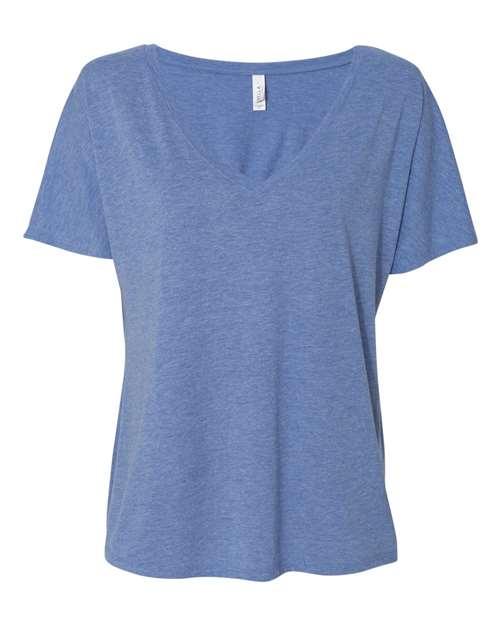 BELLA + CANVAS Women’s Slouchy V-Neck Tee 8815 - Dresses Max