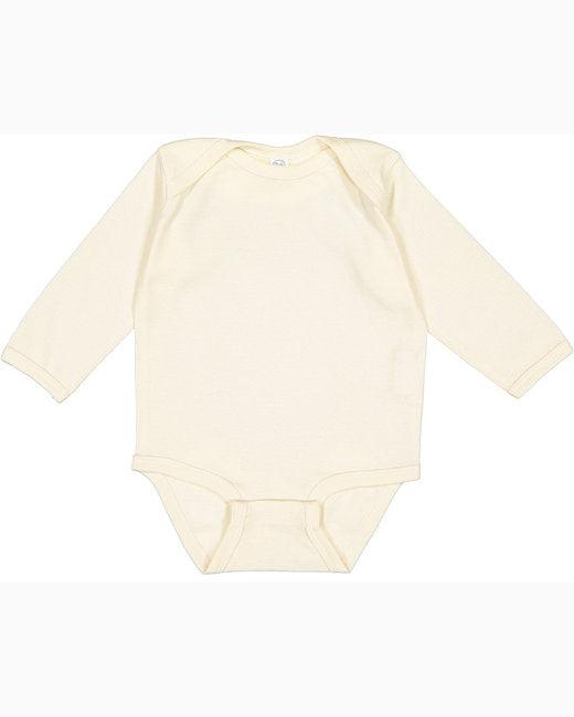 Rabbit Skins Infant Long-Sleeve Bodysuit 4411 - Dresses Max