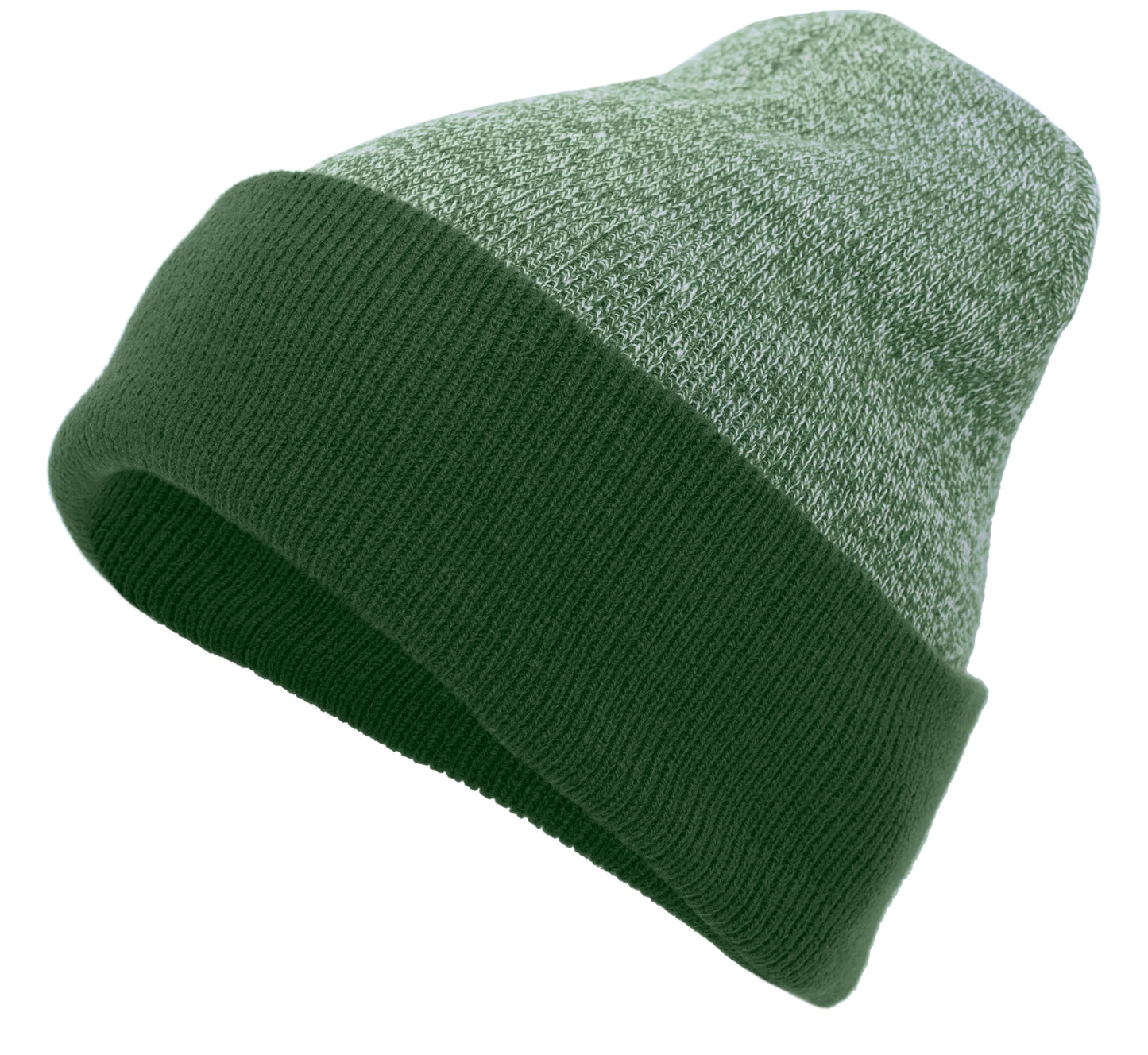 Heather Two-Tone Cuff Beanie 651K