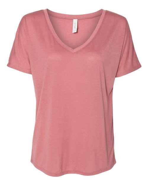 BELLA + CANVAS Women’s Slouchy V-Neck Tee 8815 - Dresses Max