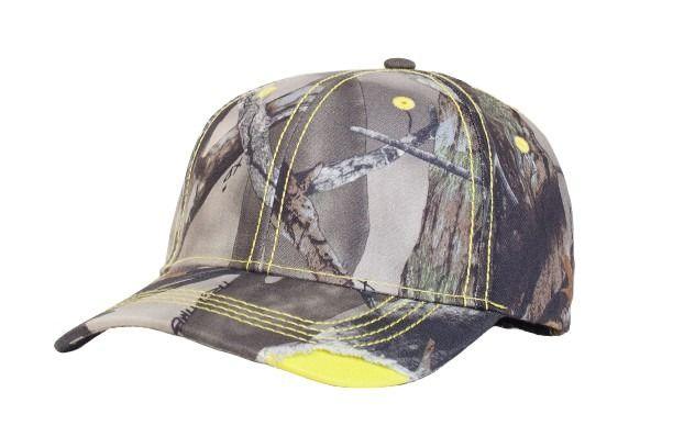 Distressed Camo Hook-And-Loop Adjustable Cap - Dresses Max