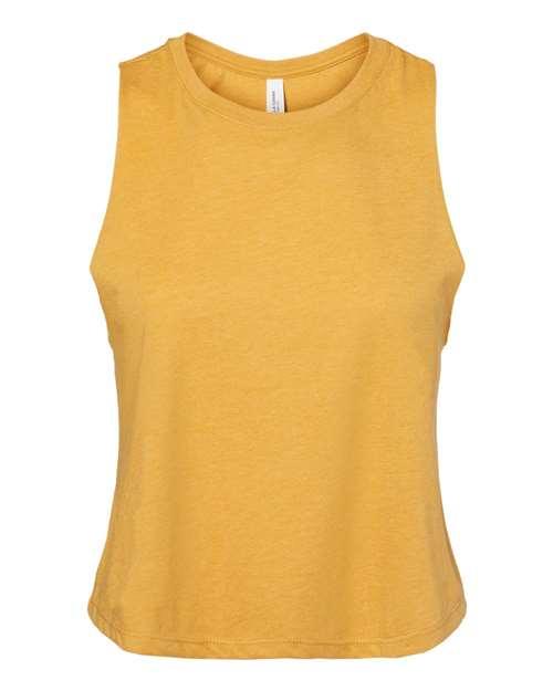 BELLA + CANVAS Women's Racerback Crop Tank 6682 - Dresses Max