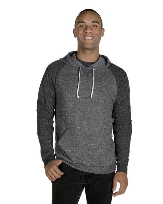 Jerzees Adult Snow Heather Raglan Hooded Sweatshirt 90MR - Dresses Max
