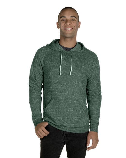 Jerzees Adult Snow Heather Raglan Hooded Sweatshirt 90MR - Dresses Max