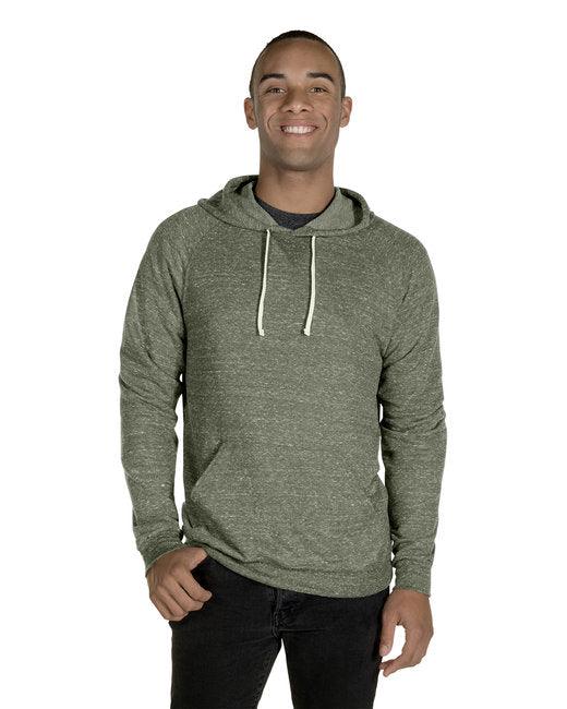 Jerzees Adult Snow Heather Raglan Hooded Sweatshirt 90MR - Dresses Max