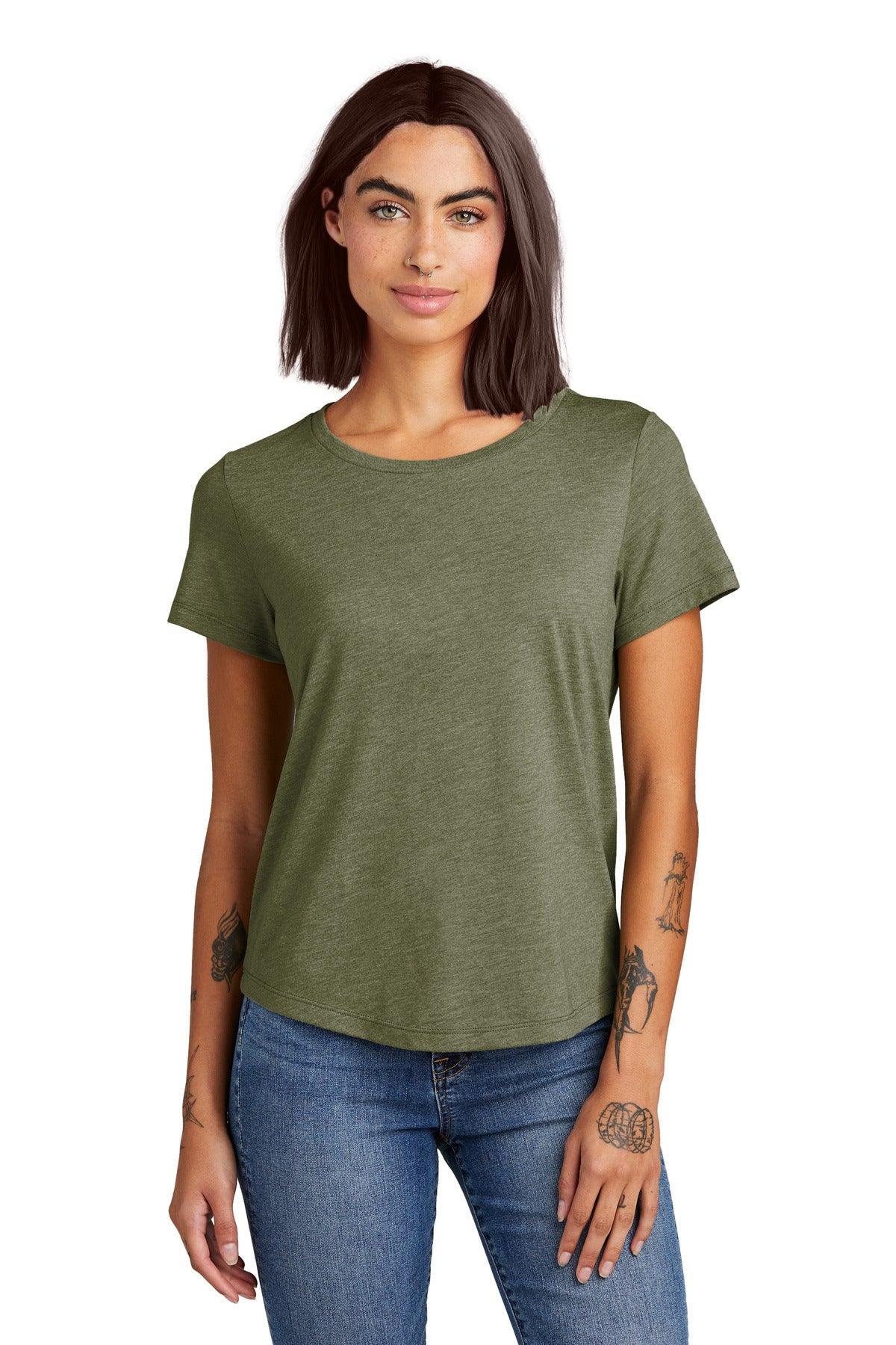 Allmade Women's Relaxed Tri-Blend Scoop Neck Tee AL2015 - Dresses Max