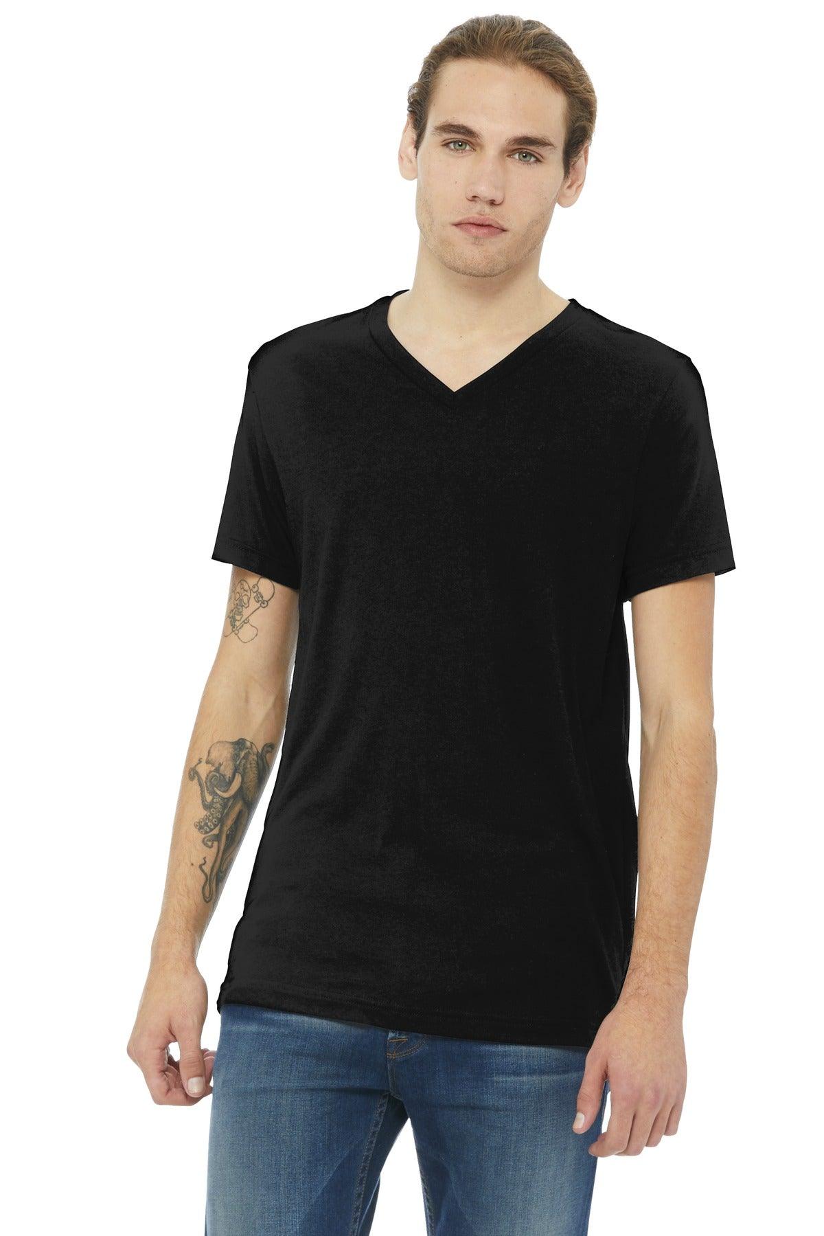 BELLA+CANVAS Unisex Triblend Short Sleeve V-Neck Tee. BC3415 - Dresses Max