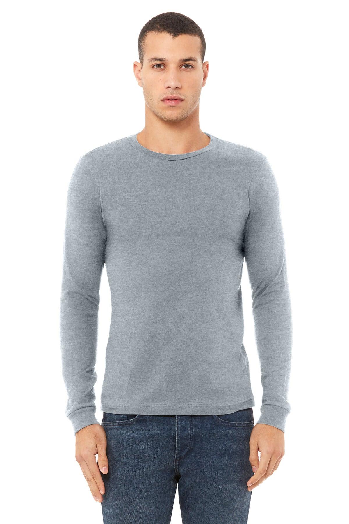 BELLA+CANVAS Unisex Heather CVC Long Sleeve Tee BC3501CVC - Dresses Max