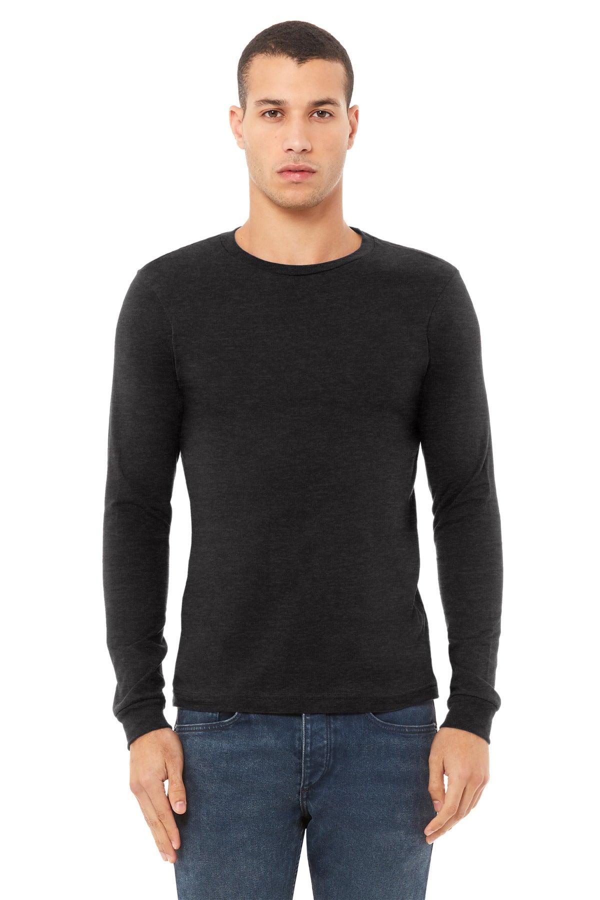 BELLA+CANVAS Unisex Heather CVC Long Sleeve Tee BC3501CVC - Dresses Max