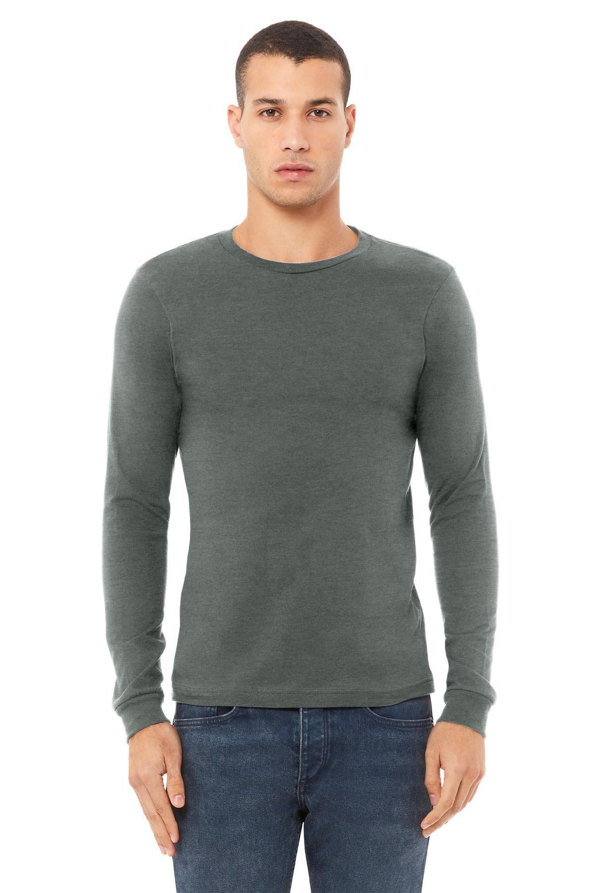 BELLA+CANVAS Unisex Heather CVC Long Sleeve Tee BC3501CVC - Dresses Max