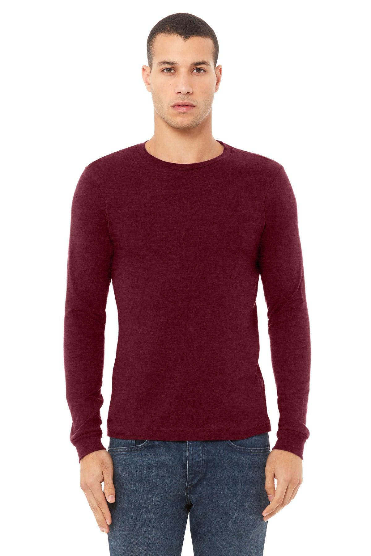 BELLA+CANVAS Unisex Heather CVC Long Sleeve Tee BC3501CVC - Dresses Max