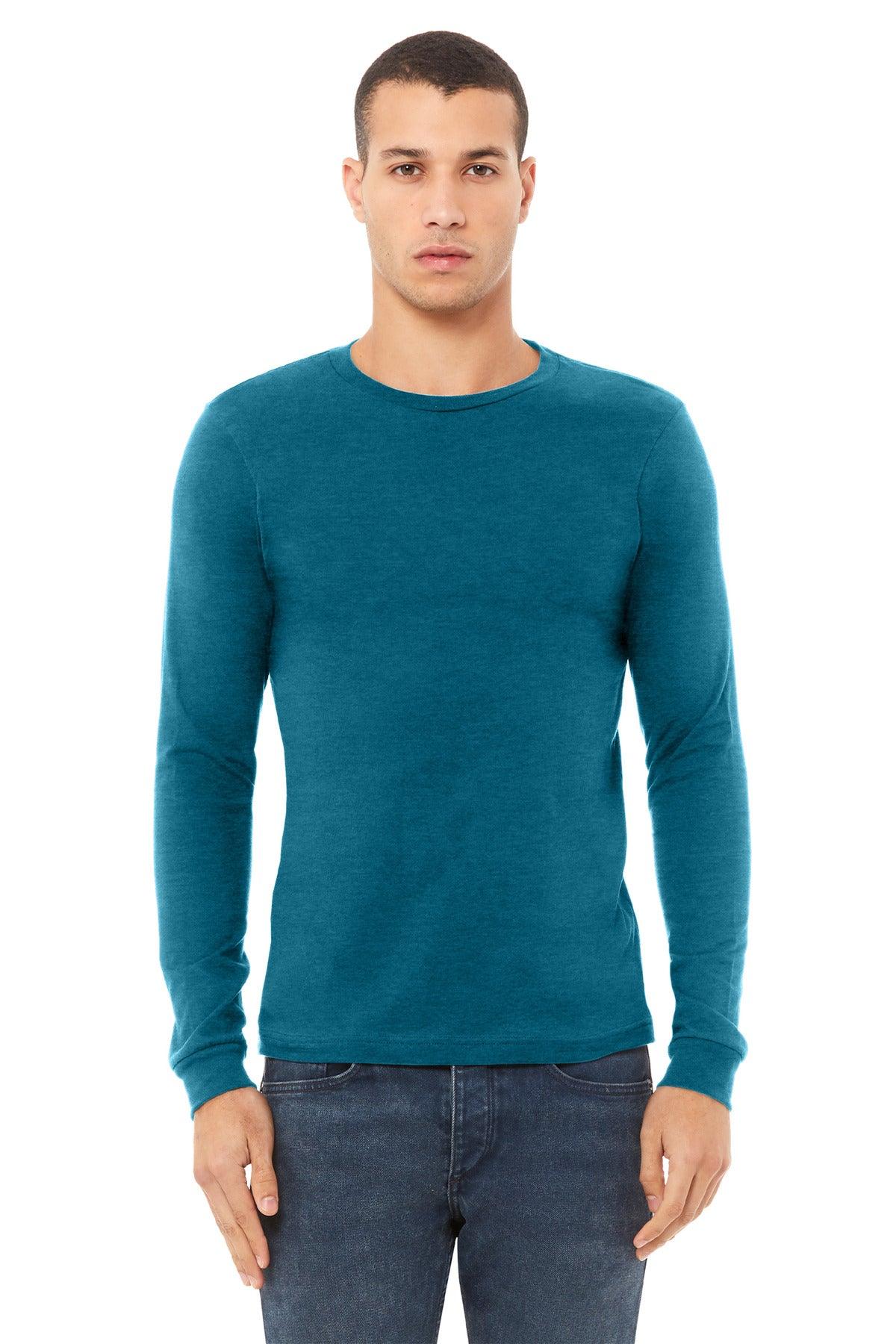 BELLA+CANVAS Unisex Heather CVC Long Sleeve Tee BC3501CVC - Dresses Max