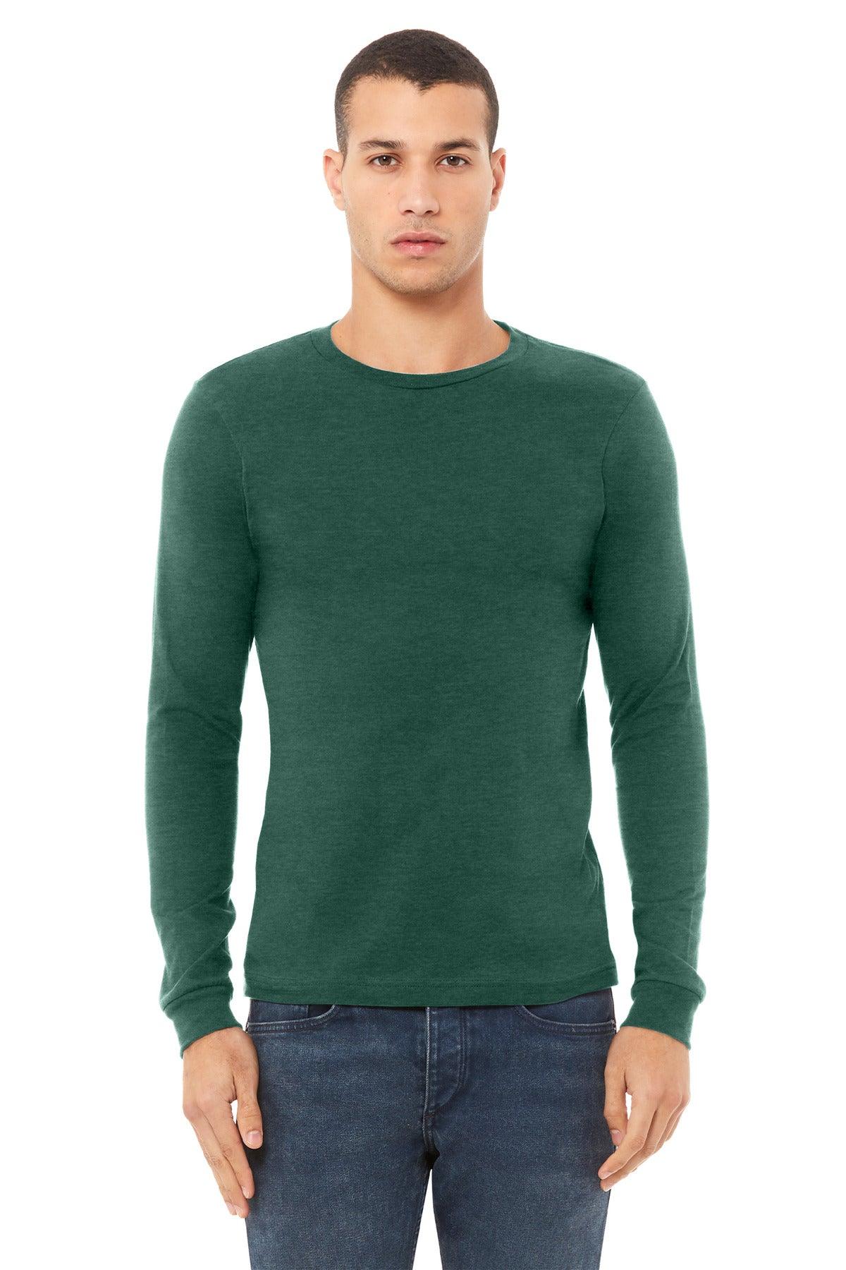 BELLA+CANVAS Unisex Heather CVC Long Sleeve Tee BC3501CVC - Dresses Max