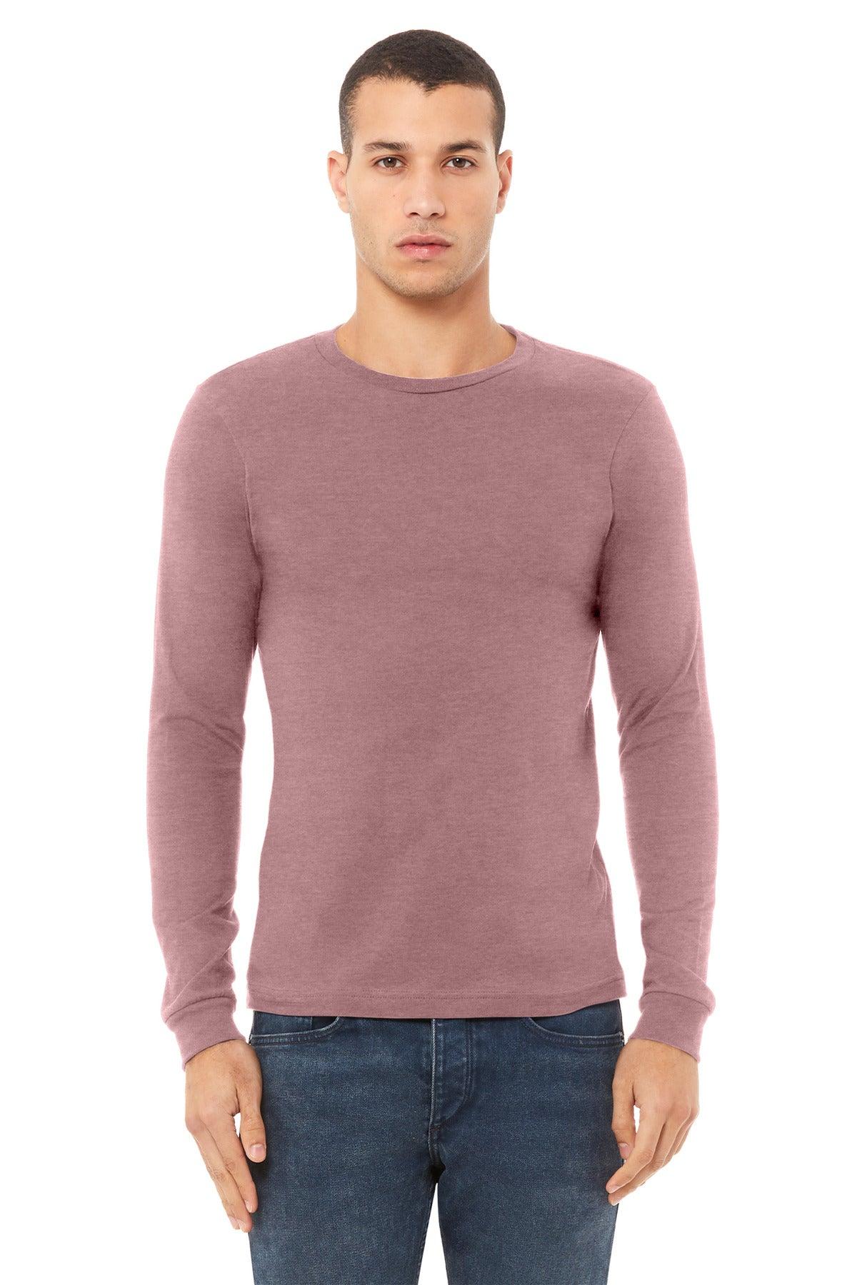 BELLA+CANVAS Unisex Heather CVC Long Sleeve Tee BC3501CVC - Dresses Max
