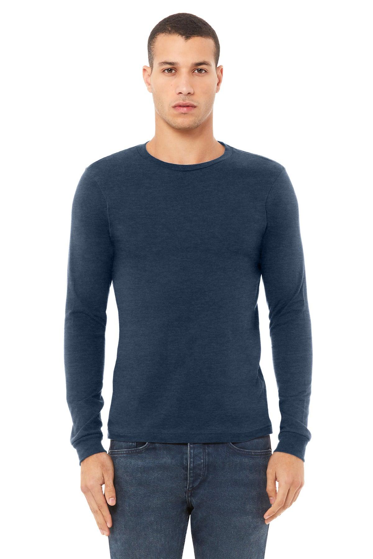 BELLA+CANVAS Unisex Heather CVC Long Sleeve Tee BC3501CVC - Dresses Max