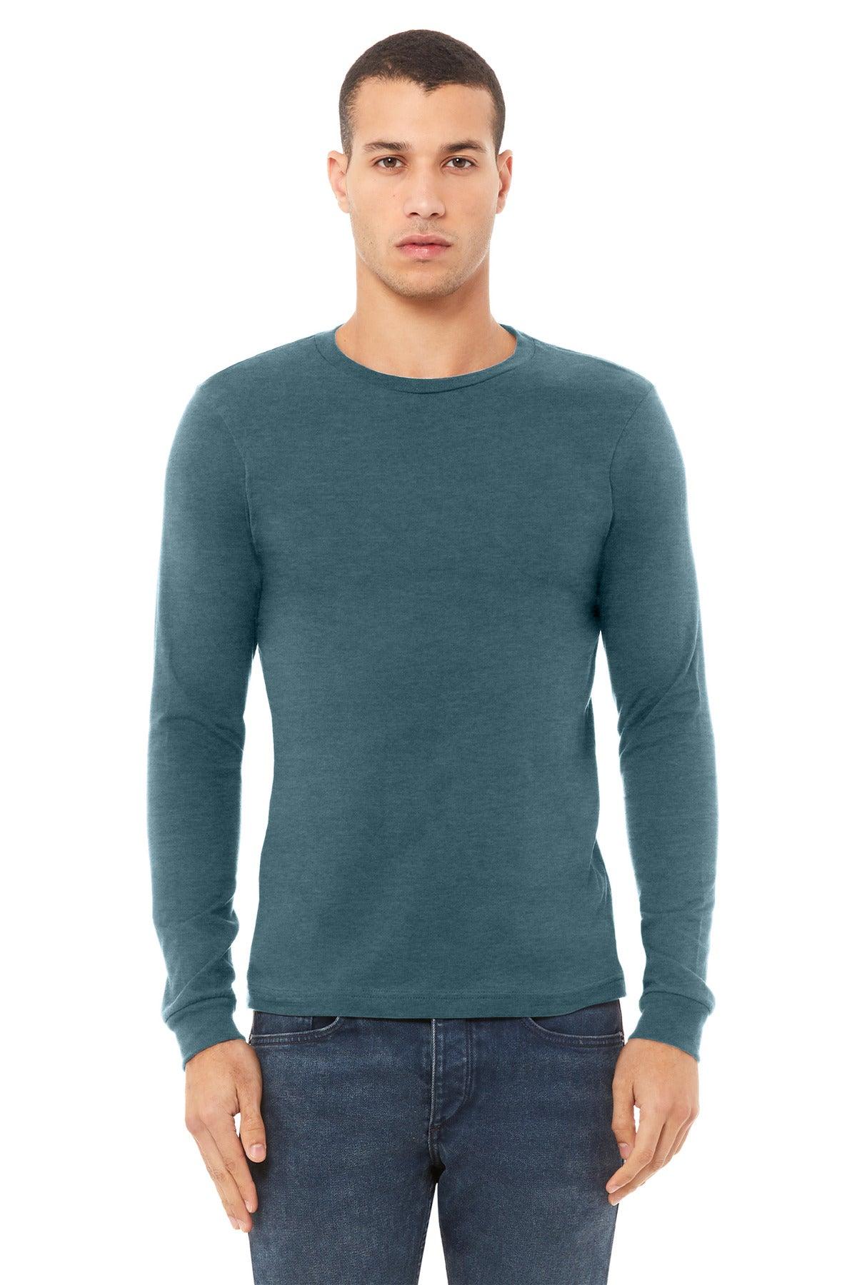 BELLA+CANVAS Unisex Heather CVC Long Sleeve Tee BC3501CVC - Dresses Max