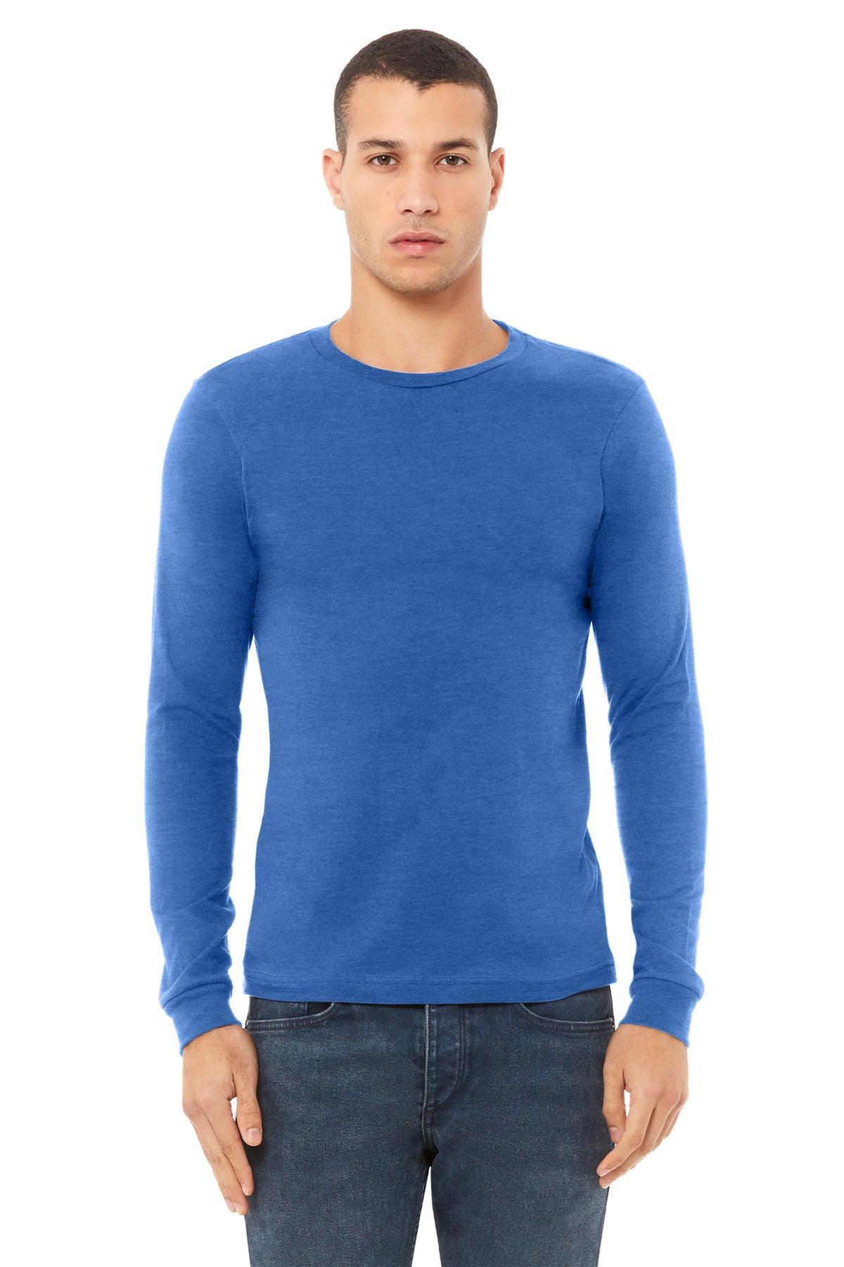 BELLA+CANVAS Unisex Heather CVC Long Sleeve Tee BC3501CVC - Dresses Max