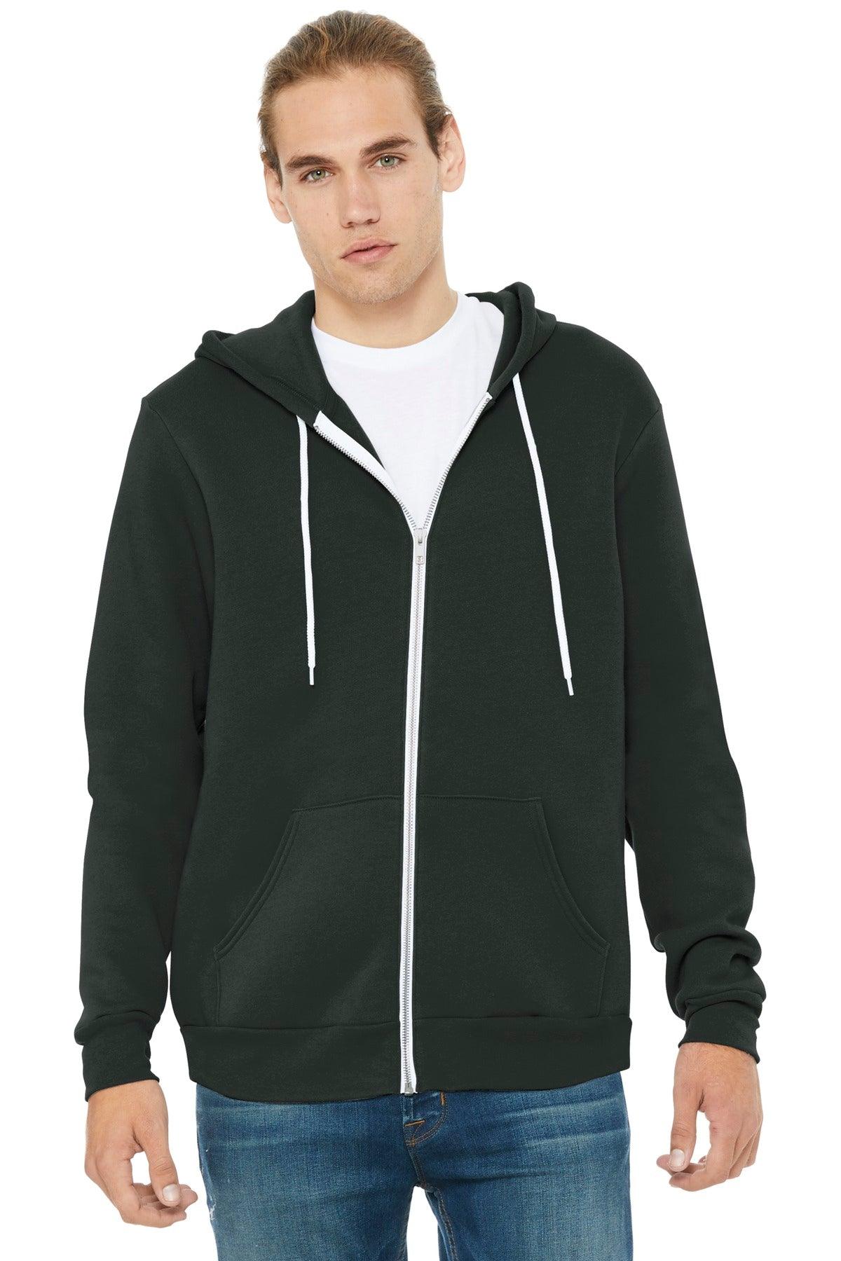 BELLA+CANVAS Unisex Sponge Fleece Full-Zip Hoodie. BC3739 - Dresses Max