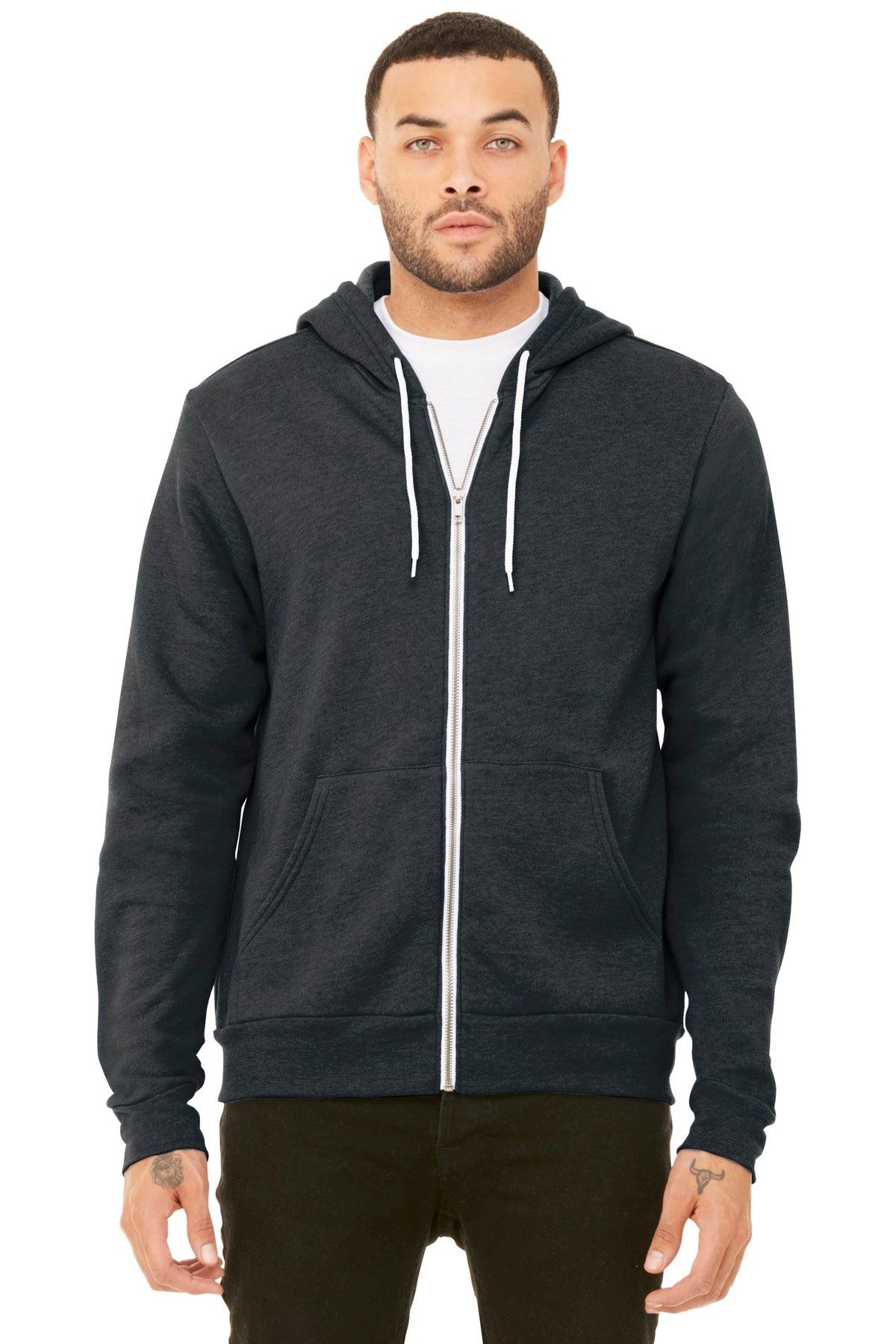 BELLA+CANVAS Unisex Sponge Fleece Full-Zip Hoodie. BC3739 - Dresses Max