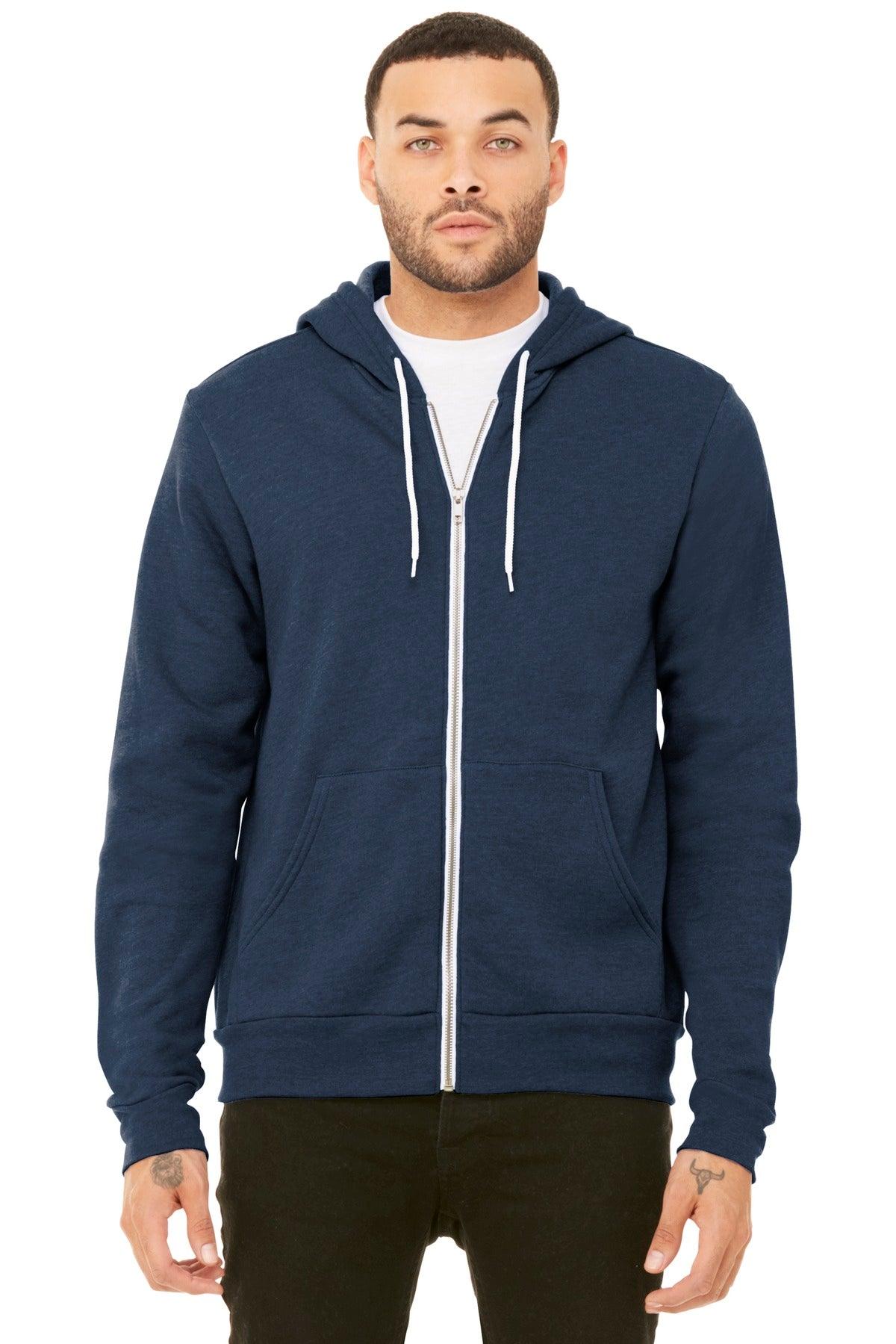 BELLA+CANVAS Unisex Sponge Fleece Full-Zip Hoodie. BC3739 - Dresses Max