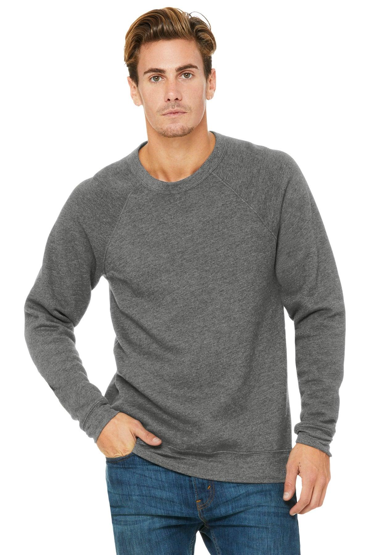 BELLA+CANVAS Unisex Sponge Fleece Raglan Sweatshirt. BC3901 - Dresses Max