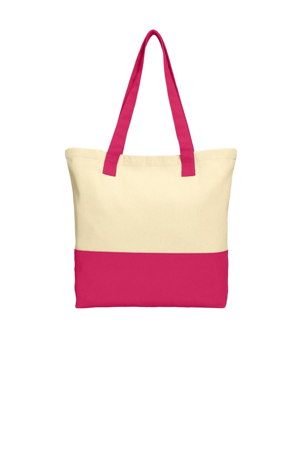 Port Authority Colorblock Cotton Tote. BG414 - Dresses Max