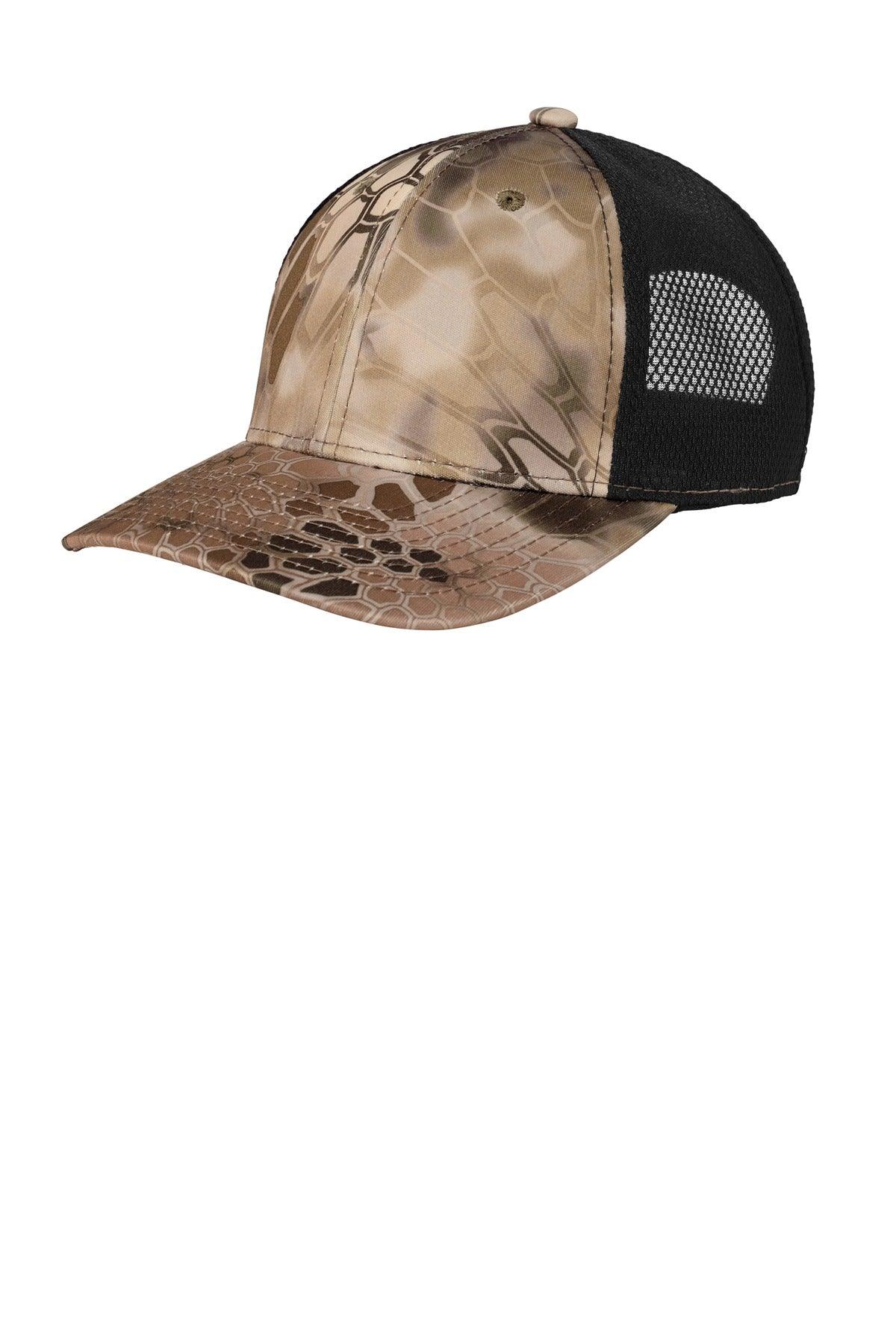 Port Authority Performance Camouflage Mesh Back Snapback Cap C892 - Dresses Max