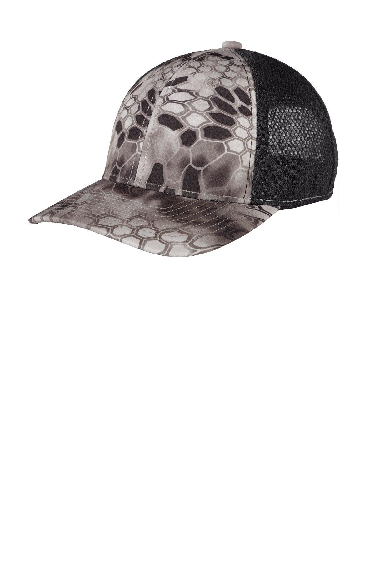 Port Authority Performance Camouflage Mesh Back Snapback Cap C892 - Dresses Max