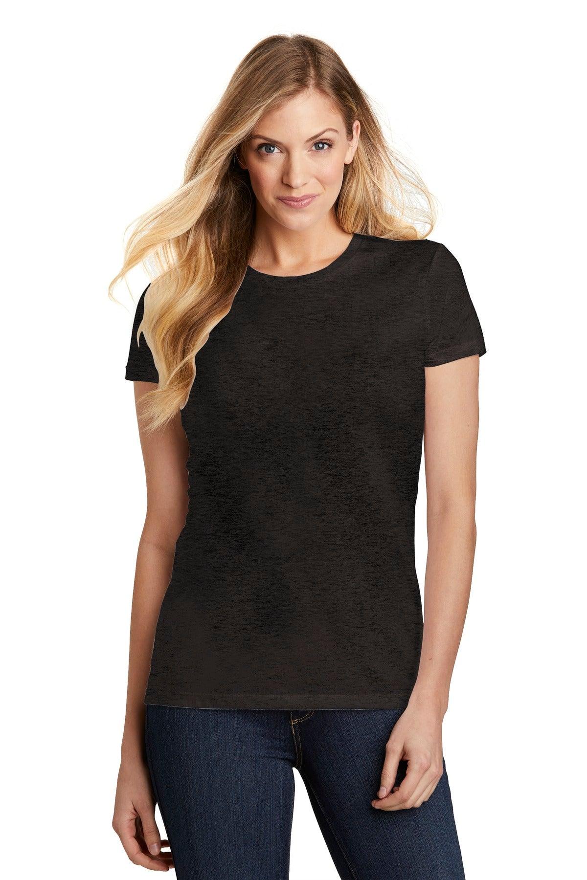 District Women's Fitted Perfect Tri Tee. DT155 - Dresses Max