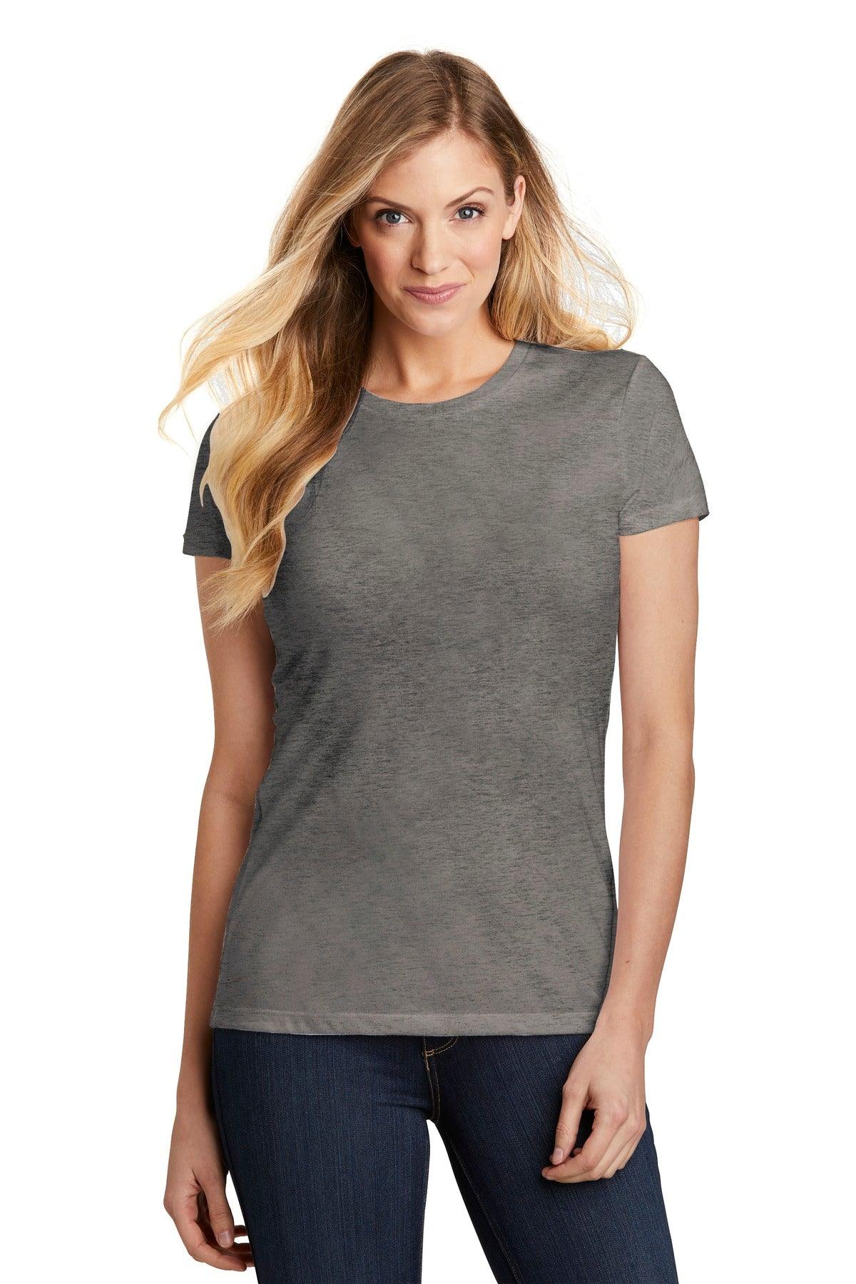 District Women's Fitted Perfect Tri Tee. DT155 - Dresses Max
