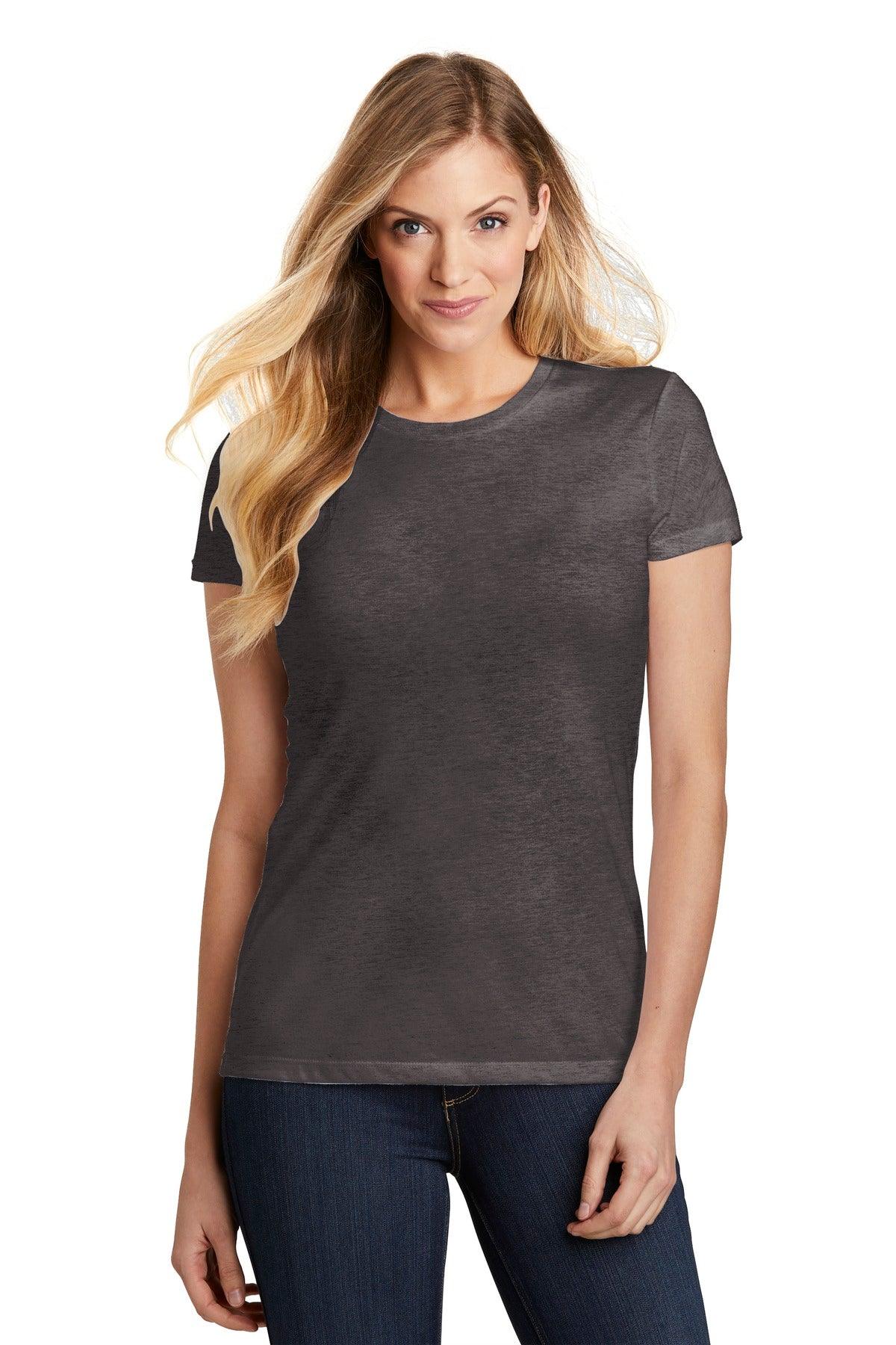 District Women's Fitted Perfect Tri Tee. DT155 - Dresses Max