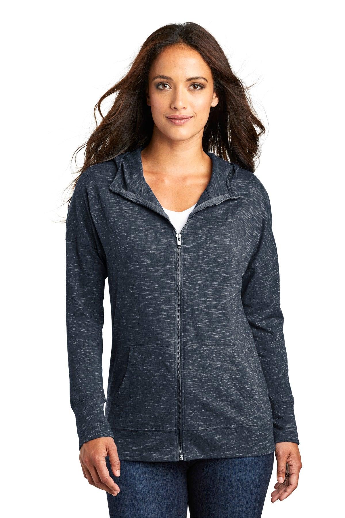 District Women's Medal Full-Zip Hoodie. DT665 - Dresses Max