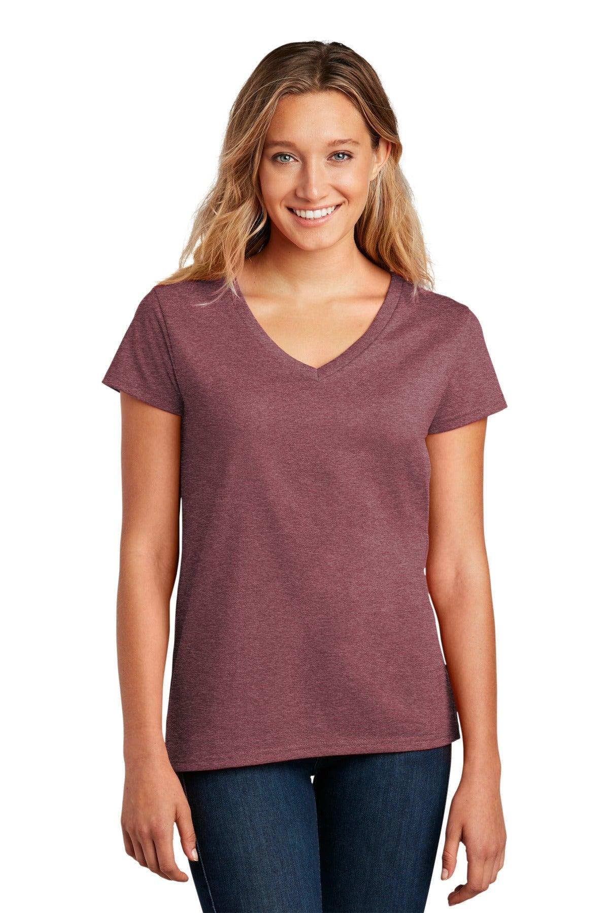 District Women's Re-Tee V-Neck DT8001 - Dresses Max