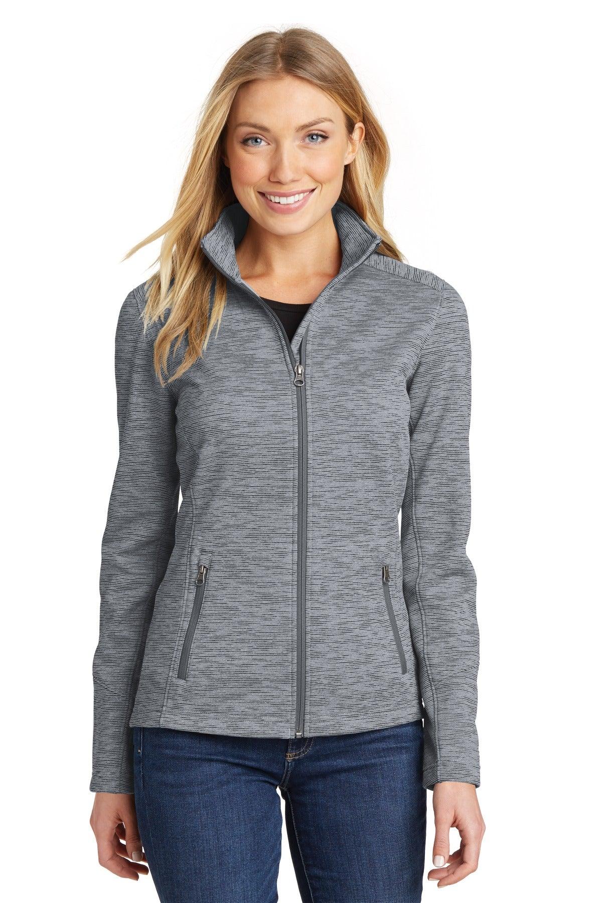 Port Authority Ladies Digi Stripe Fleece Jacket. L231 - Dresses Max