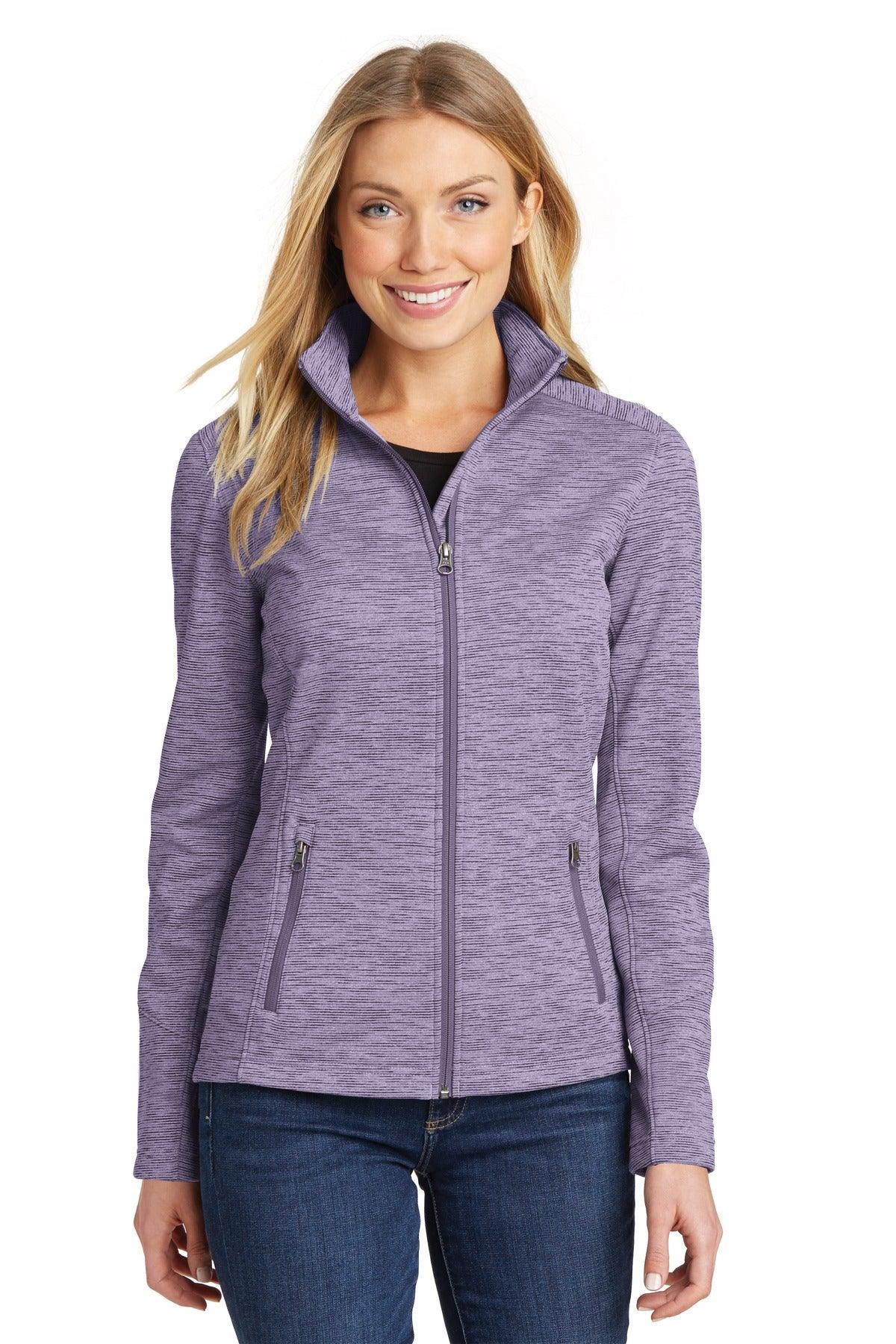 Port Authority Ladies Digi Stripe Fleece Jacket. L231 - Dresses Max