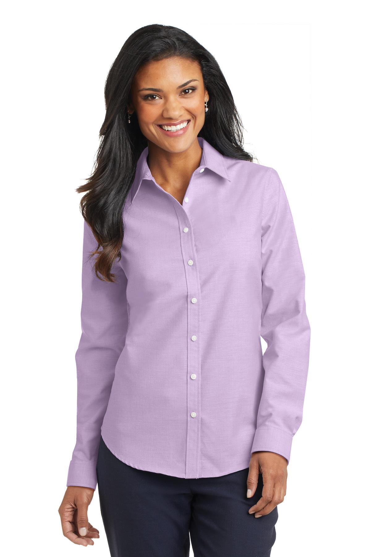 Port Authority Ladies SuperPro Oxford Shirt. L658 - Dresses Max
