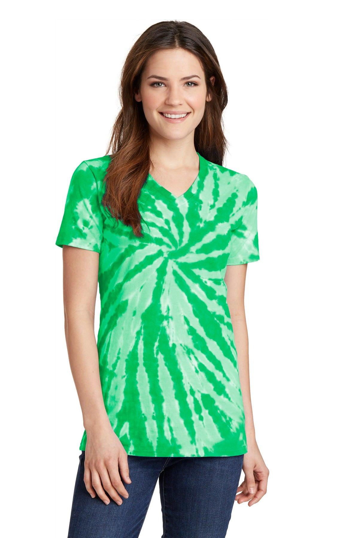 Port & Company Ladies Tie-Dye V-Neck Tee. LPC147V - Dresses Max