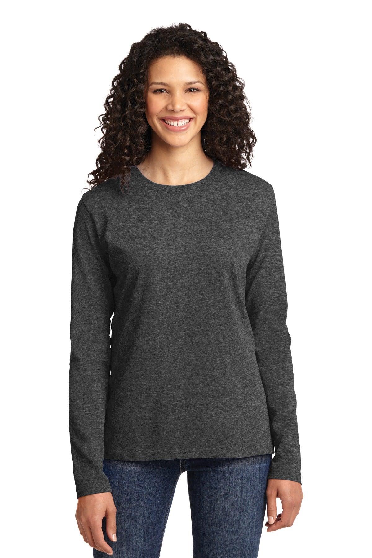 Port & Company Ladies Long Sleeve Core Cotton Tee. LPC54LS - Dresses Max