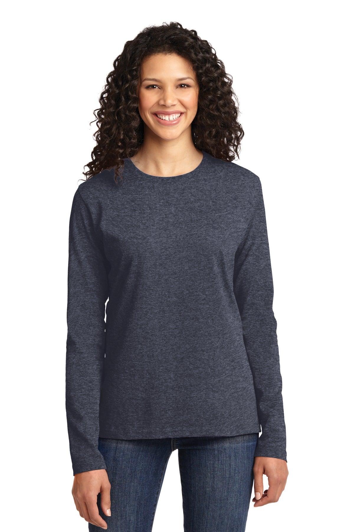Port & Company Ladies Long Sleeve Core Cotton Tee. LPC54LS - Dresses Max