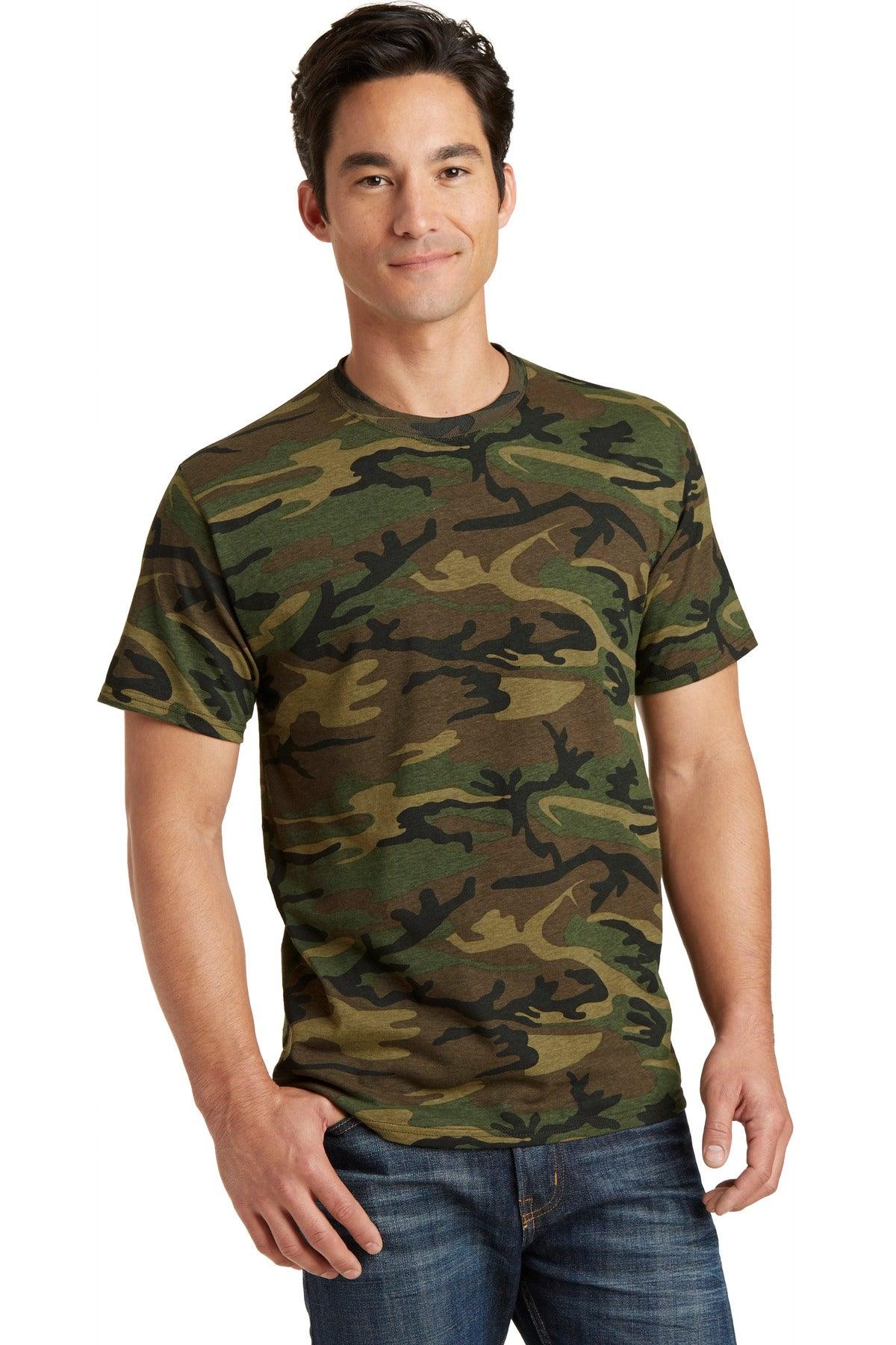Port & Company Core Cotton Camo Tee. PC54C - Dresses Max