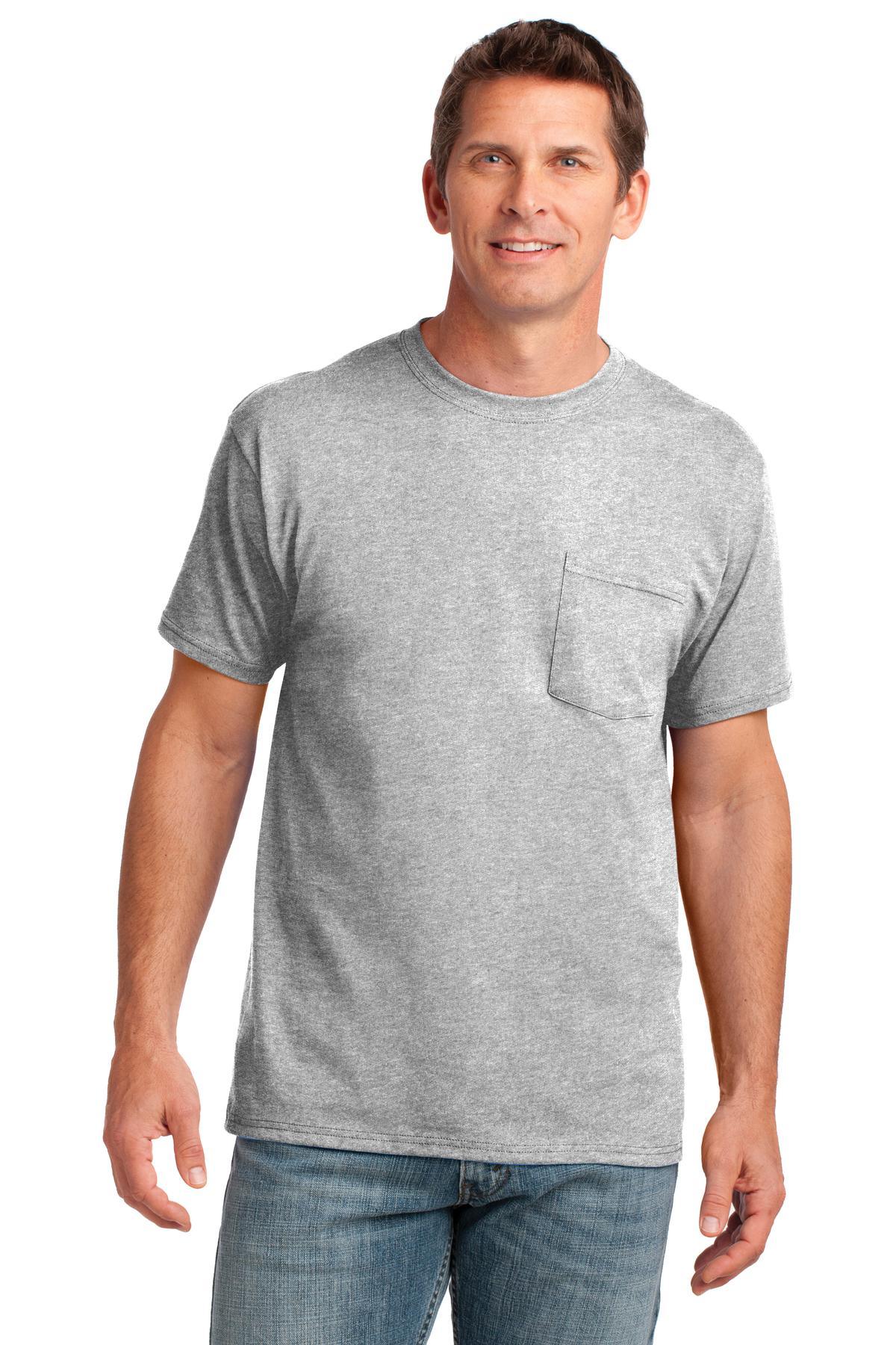 Port & Company Core Cotton Pocket Tee. PC54P - Dresses Max