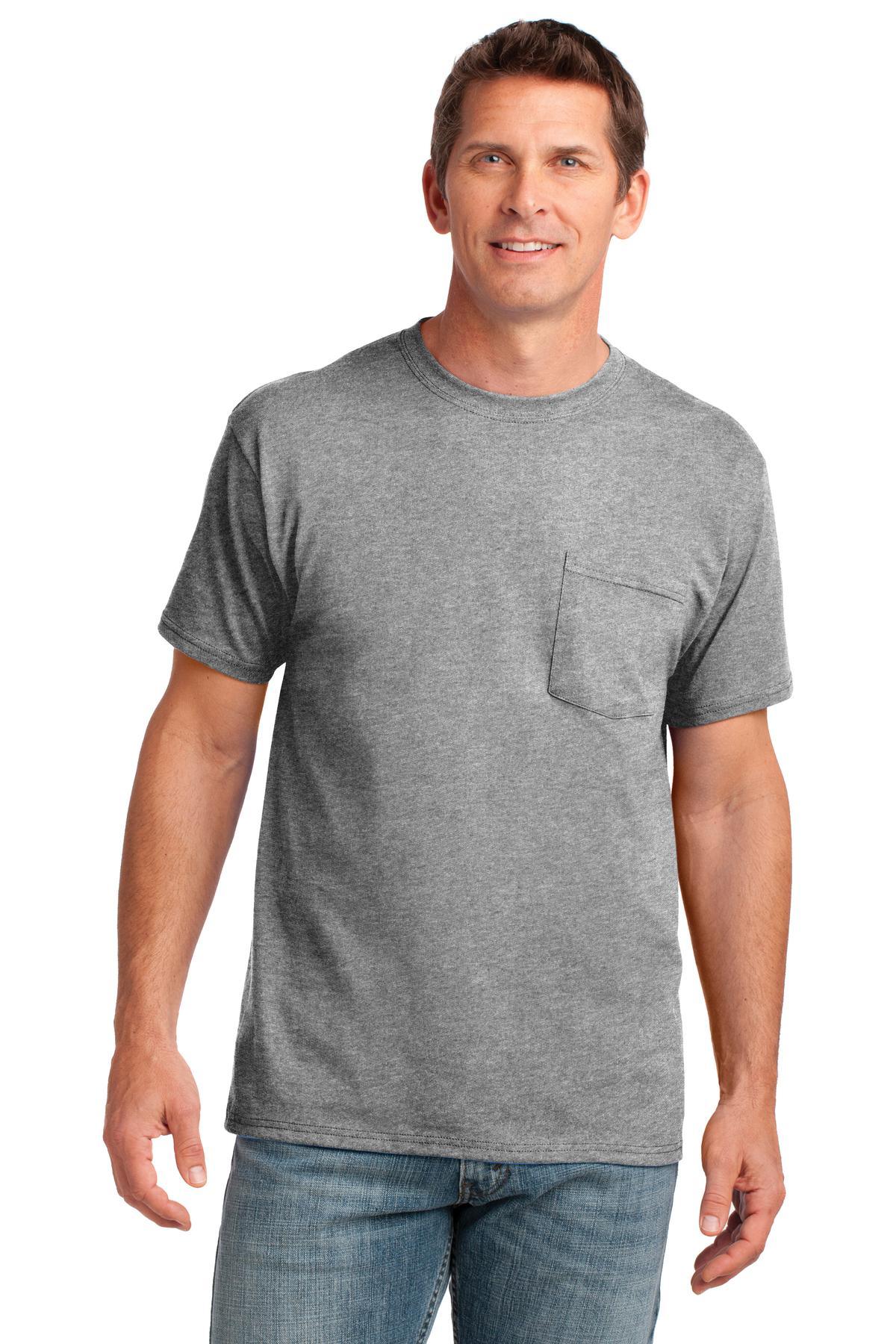 Port & Company Core Cotton Pocket Tee. PC54P - Dresses Max