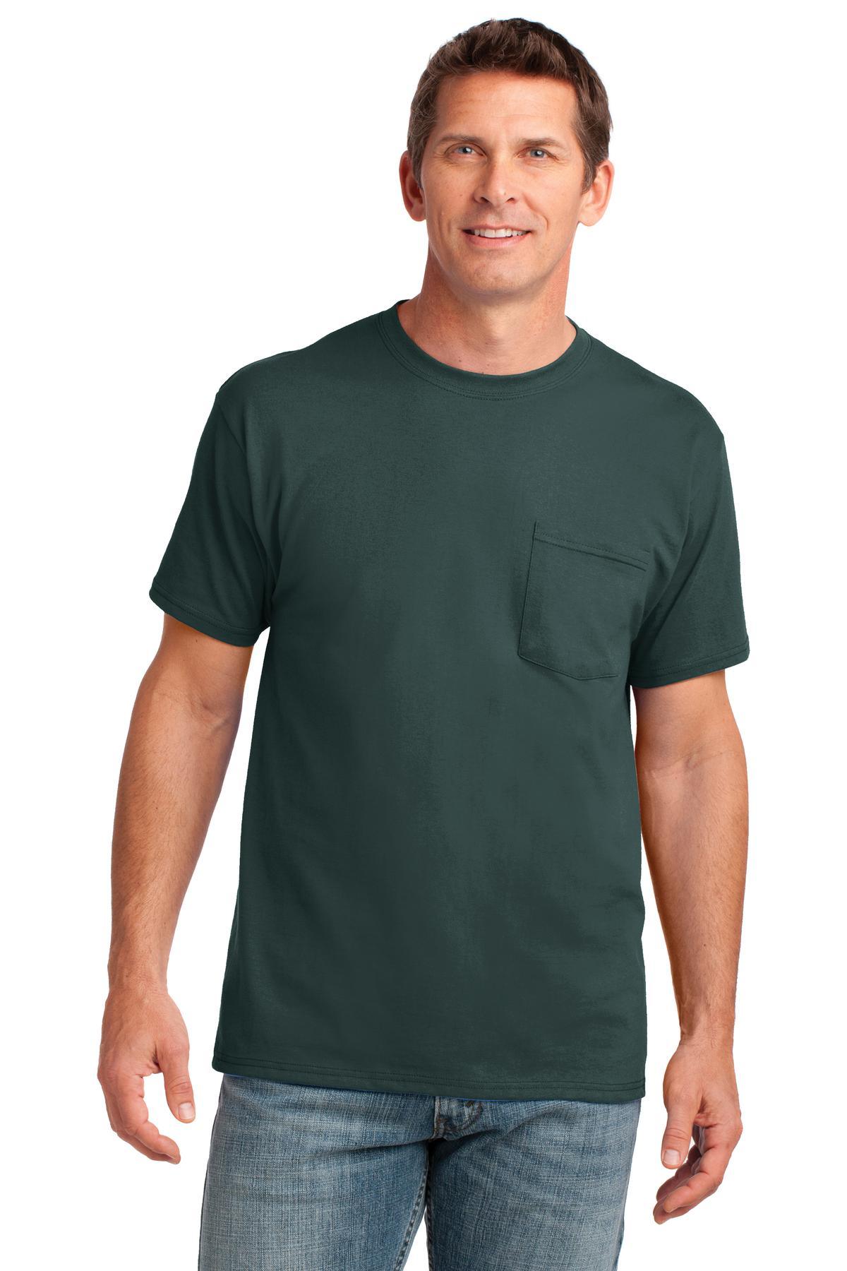 Port & Company Core Cotton Pocket Tee. PC54P - Dresses Max