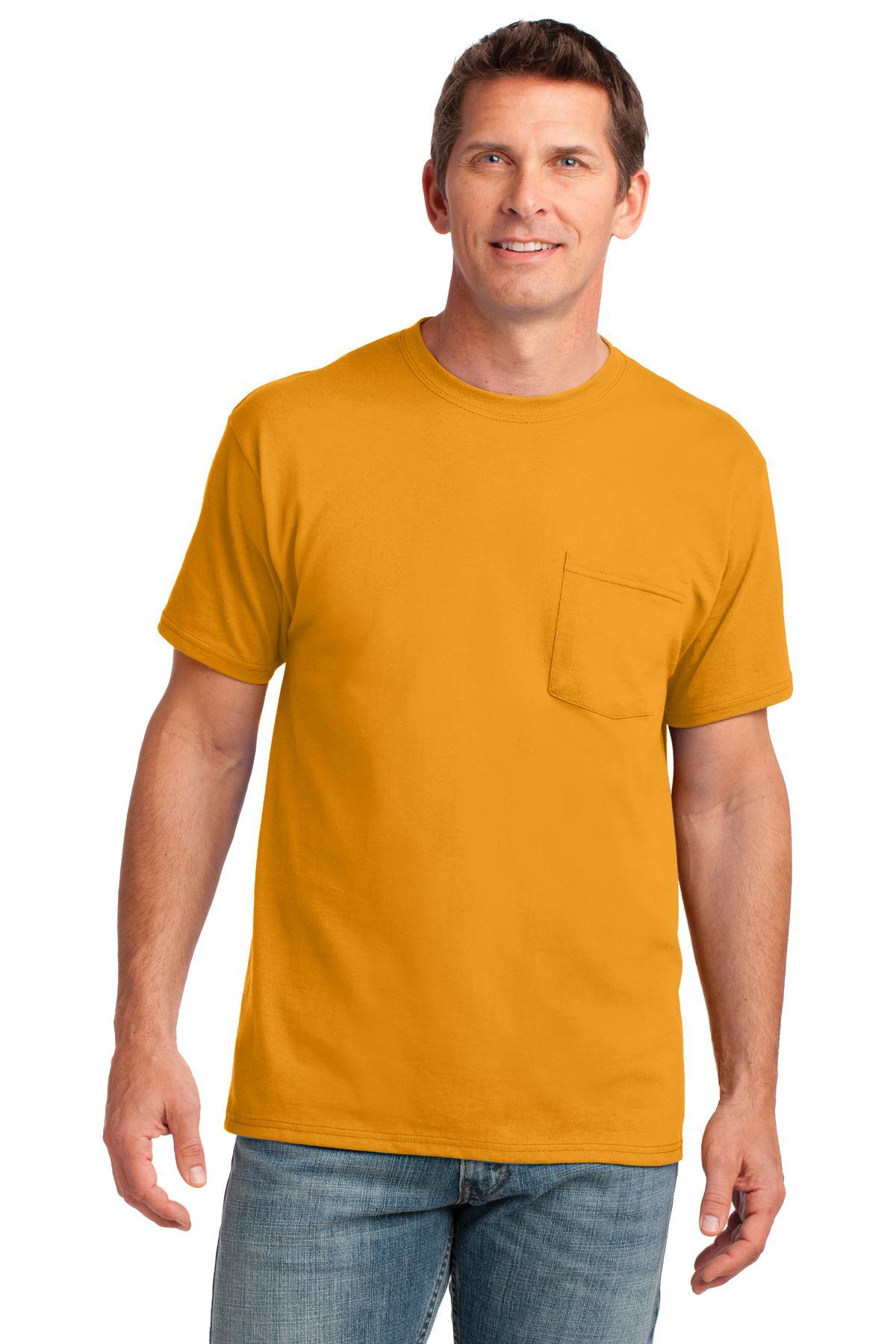 Port & Company Core Cotton Pocket Tee. PC54P - Dresses Max