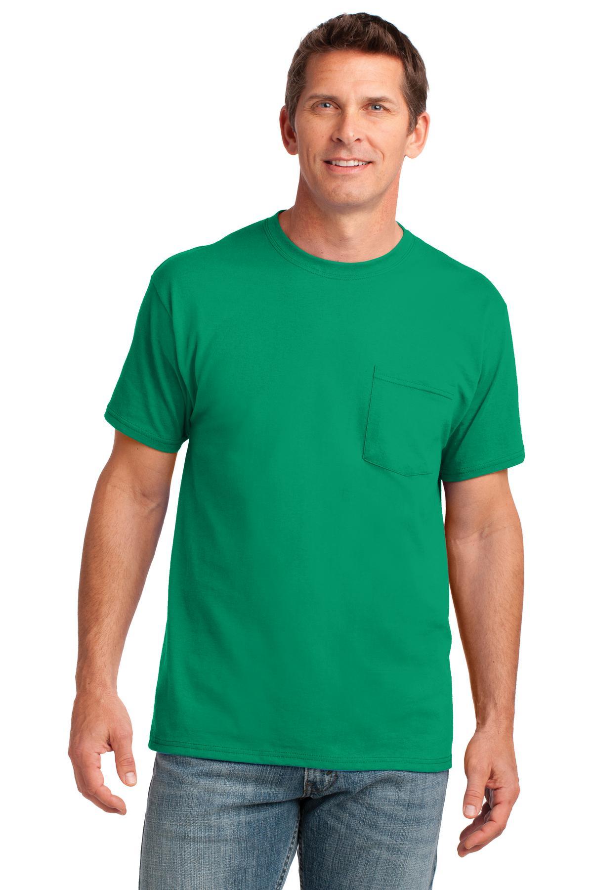 Port & Company Core Cotton Pocket Tee. PC54P - Dresses Max