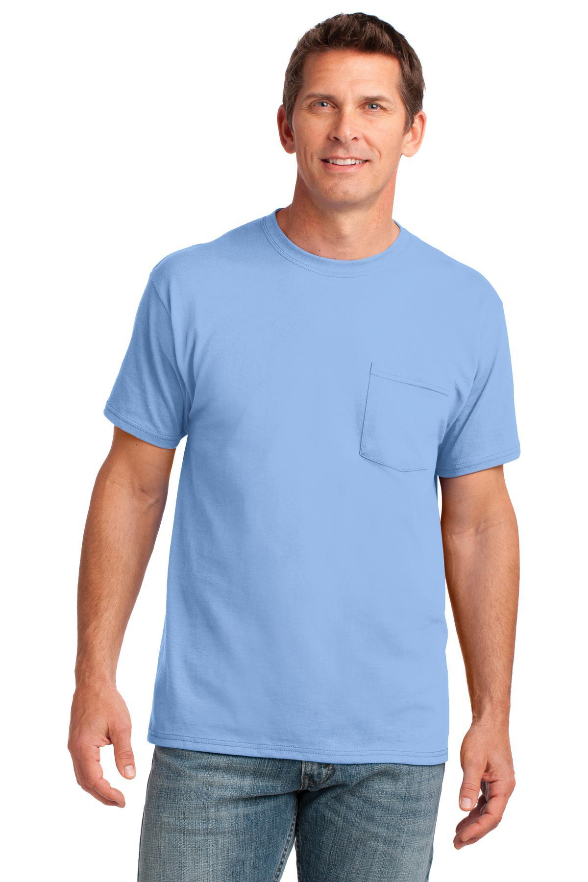 Port & Company Core Cotton Pocket Tee. PC54P - Dresses Max